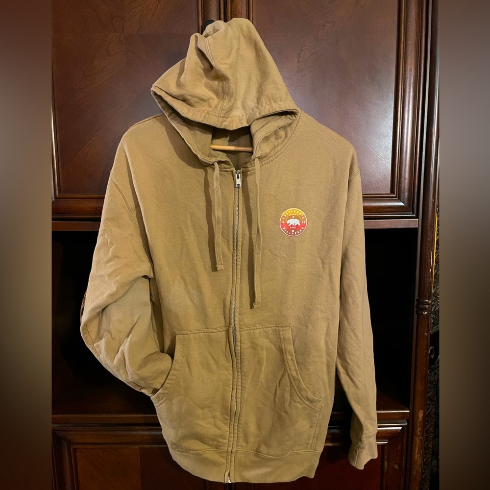 Billabong - Brown Zippered Sweatshirt Hoodie (Medium)